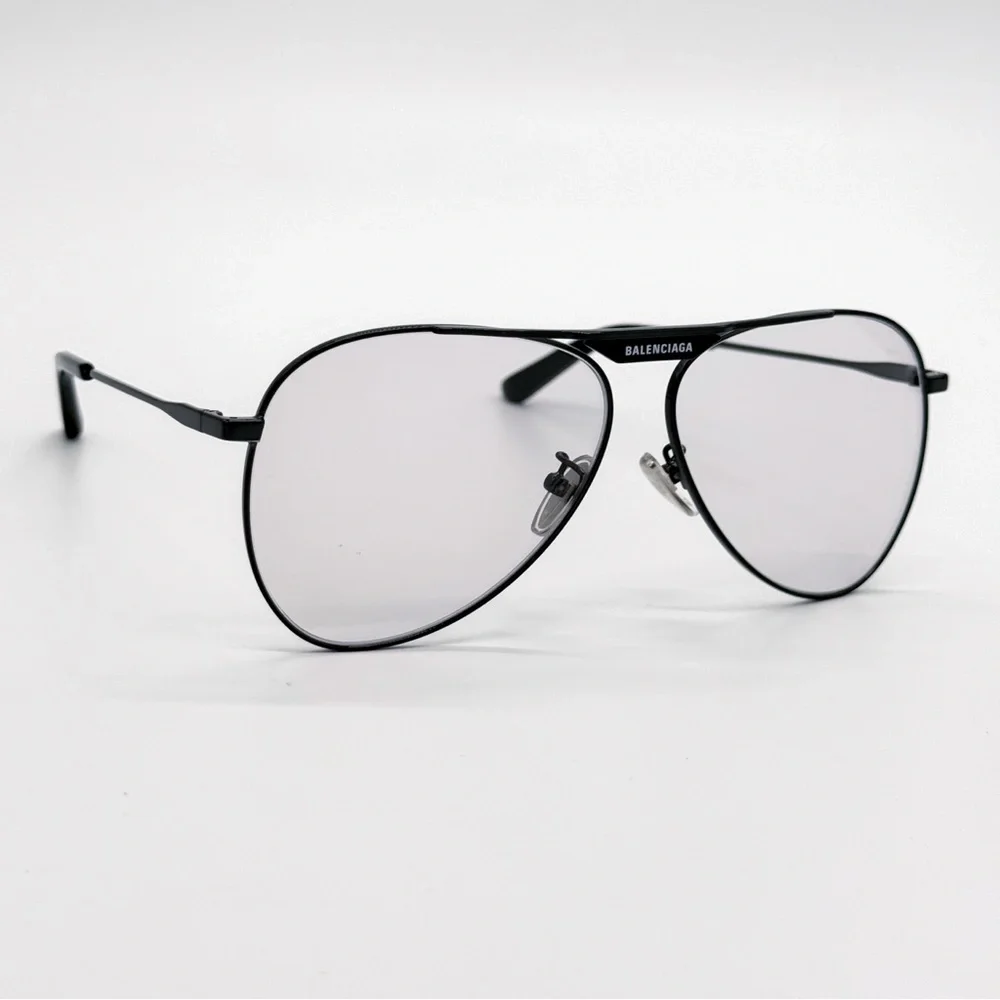 NEW BALENCIAGA BB0244S 004 AVIATOR GREY UNISEX SUNGLASSES BALENCIAGA